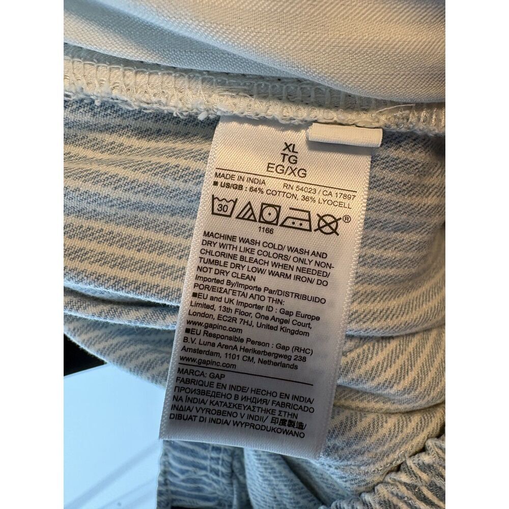 NWTs GAP Horseshoe Easy Striped Mid Rise Jeans Wide Leg - Picture 7 of 8